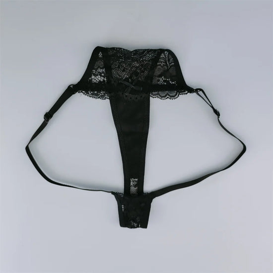 Set 3 Perizomi in Pizzo Trasparente Donna– Sexy Regolabile
