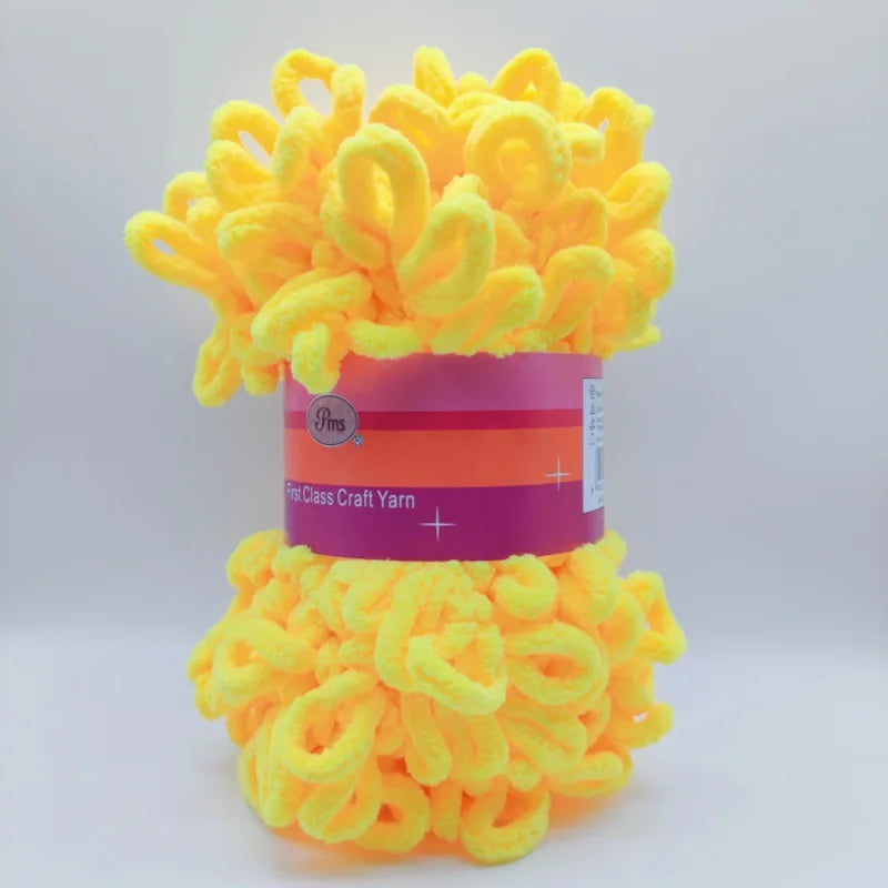 Filato ciniglia “donut braided ear” 100 g – Yarn in velluto intrecciato per maglieria, coperte, accessori fai-da-te