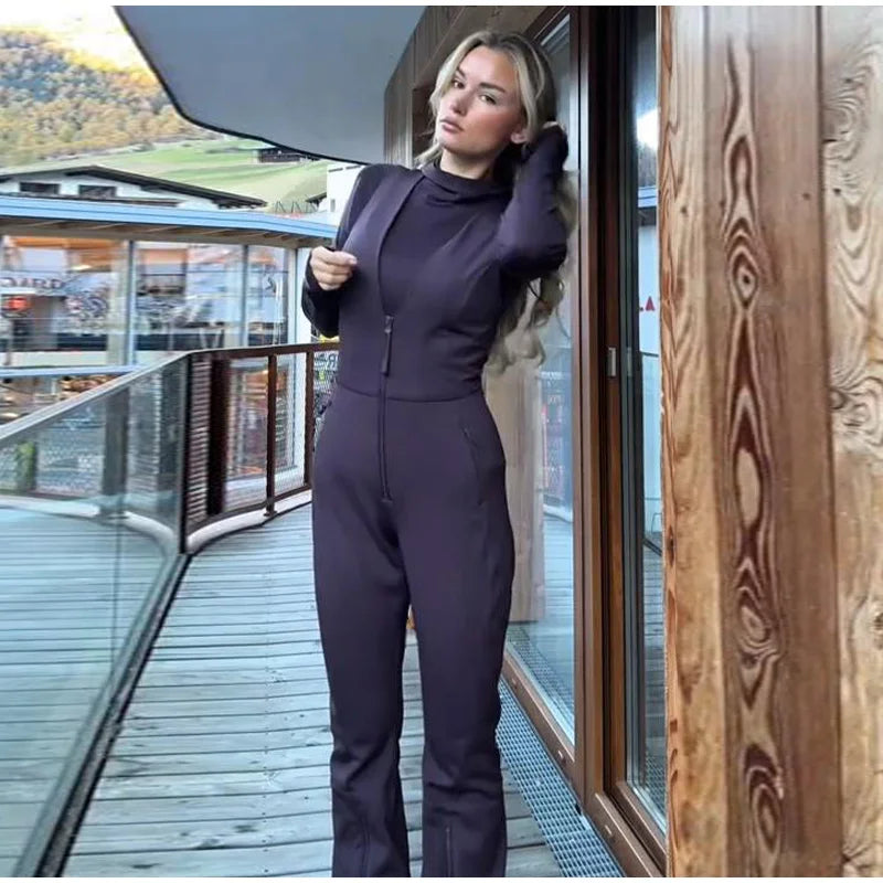 Tuta invernale donna con zip o giacca, diverse versioni