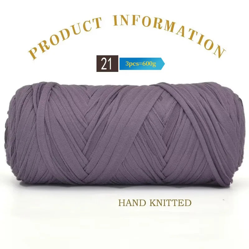 Set 3 gomitoli cloth yarn tessuto – filo intrecciato spesso per borse, tappeti, uncinetto e fai-da-te 2025