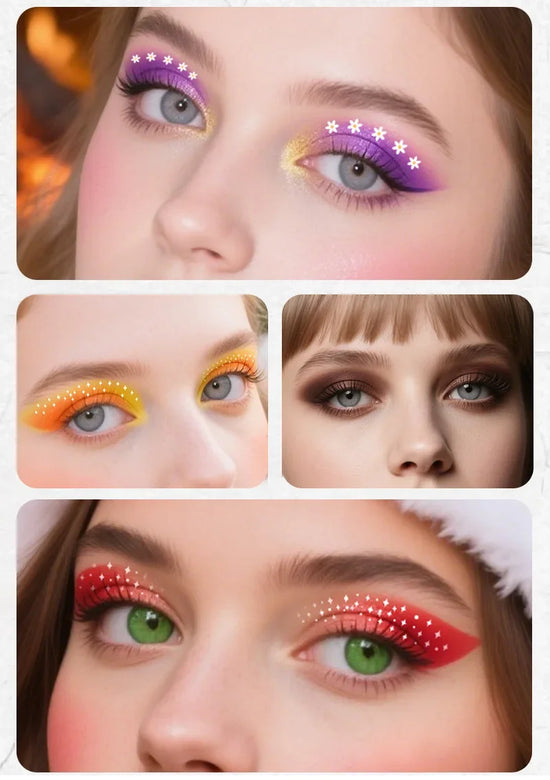 Adesivi Ombretto Occhi Waterproof – Stickers Trucco Party