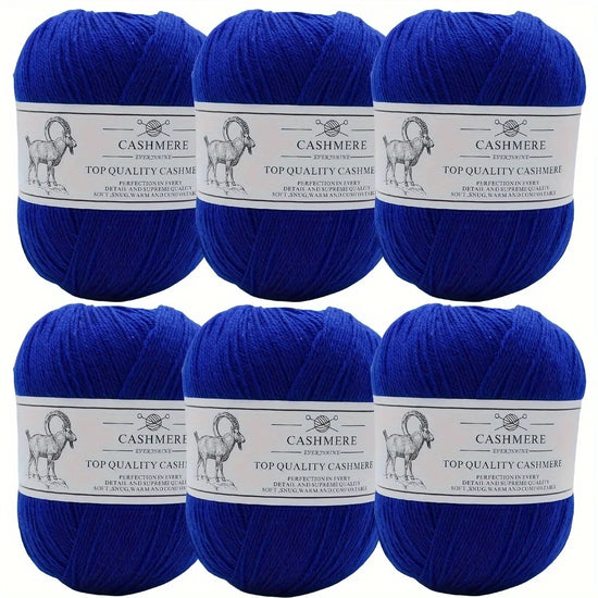 Set 6 gomitoli filo cashmere donna – Lana alta qualità per maglioni, sciarpe, cappelli e progetti fai-da-te