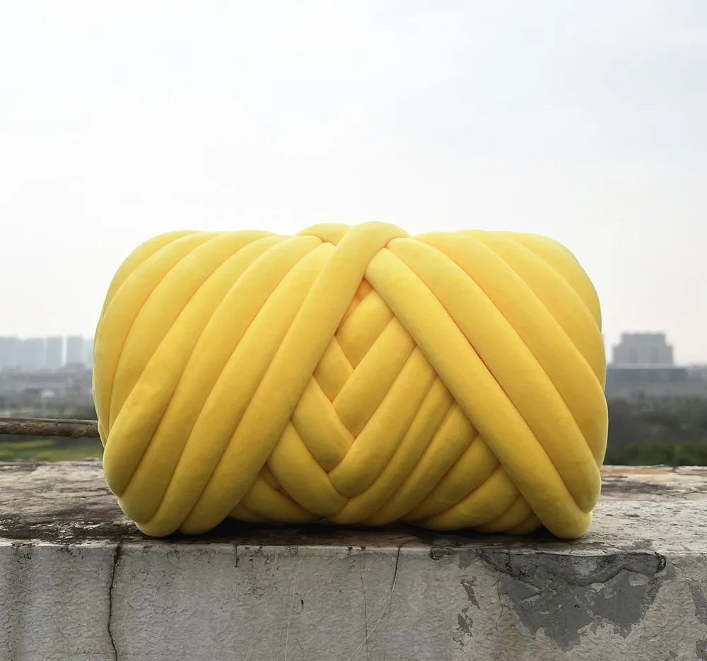 Filato marshmallow super chunky velluto 1 kg – “super velvet” grosso per coperte gigantissime, progetti fai-da-te morbidi