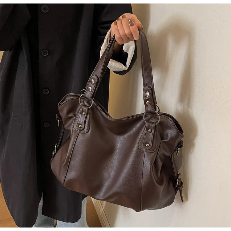 Soft Interior Compartment Shoulder Bags 2025 High Quality Contrasting Colors Bags for Women Fashion Zipper Pu Women's Handbags