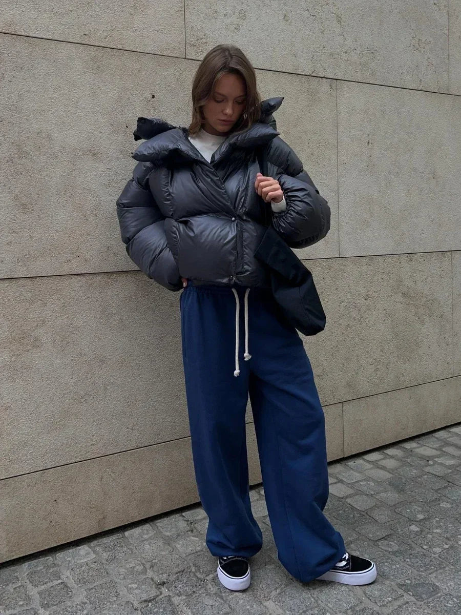 Piumino Donna Oversize con Cappuccio - immagine 5