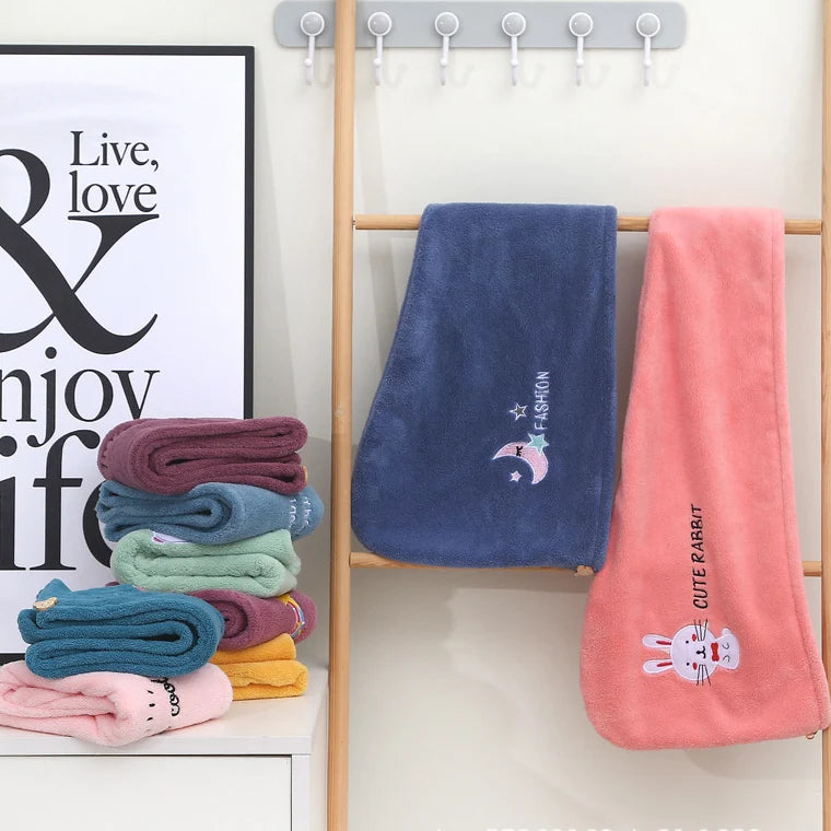 Turbante Asciugacapelli in Microfibra Assorbente – Asciugatura Rapida Capelli Donna