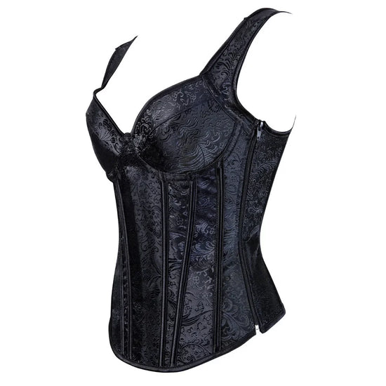 Corsetto Steampunk Overbust Donna – Bustier Modellante Push Up Vintage