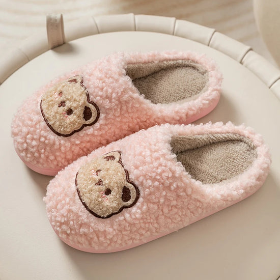 Pantofole Peluche Orso per Uomo e Donna – Ciabatte Morbide e Calde per Casa