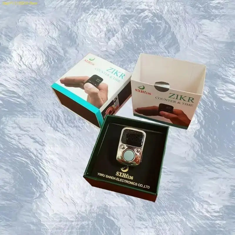 Contatore Digitale da Dito con Display OLED Impermeabile – Clicker Elettronico per Uncinetto e Maglia