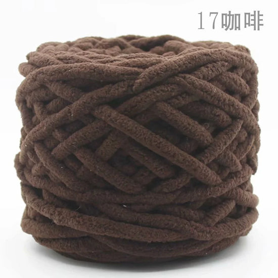 Set 4 pezzi filato chenille cotone 400 g – morbido “ice strip” per coperte, sciarpe e lavori fai-da-te