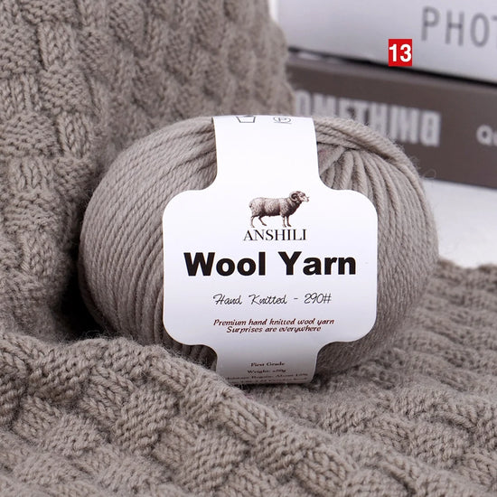 Filato Lana  Spessore Medio – Gomitolo per Maglieria e Uncinetto, Ideale per Maglioni & Accessori