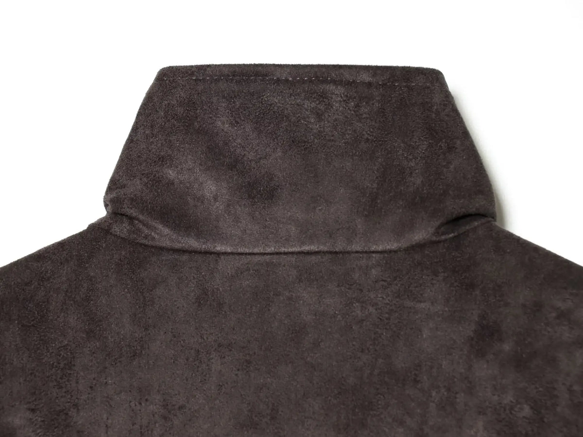 Giacca Effetto Camoscio Donna con Collo Alto e Zip - immagine 15