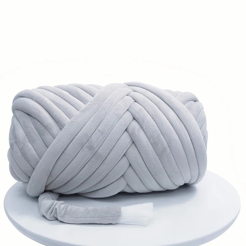 Filato marshmallow super chunky velluto 1 kg – “super velvet” grosso per coperte gigantissime, progetti fai-da-te morbidi