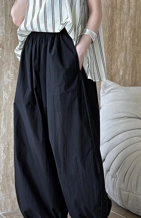 Pantaloni Bloomers Donna Vita Alta – Loose Fit Estivi