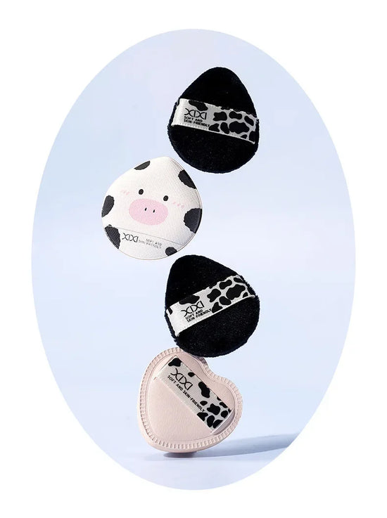 Set 5 spugnette makeup ultra morbide “cheese cow” – compatibili dry & wet