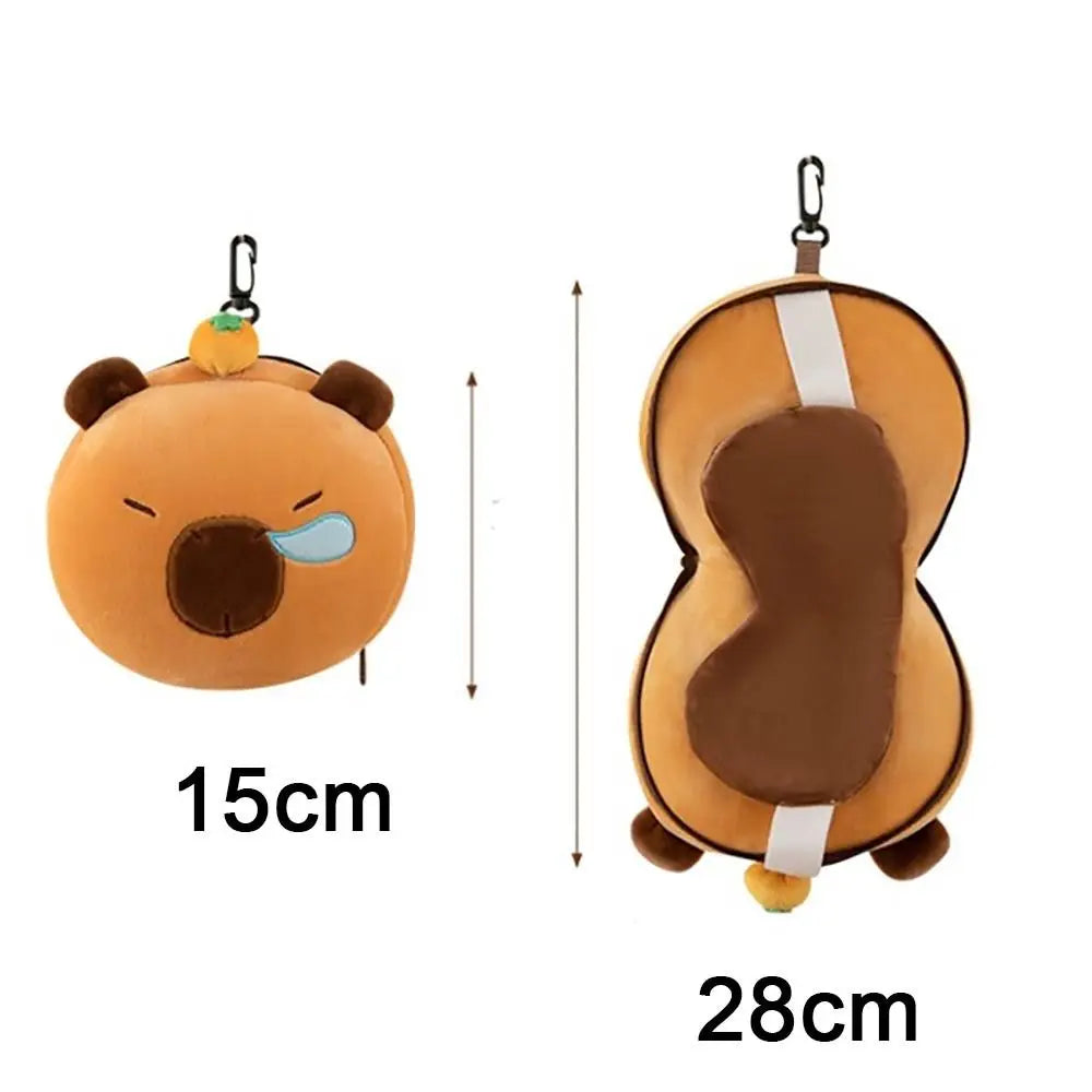 Cuscino da Viaggio 2-in-1 con Mascherina per Occhi – Supporto Collo Portatile