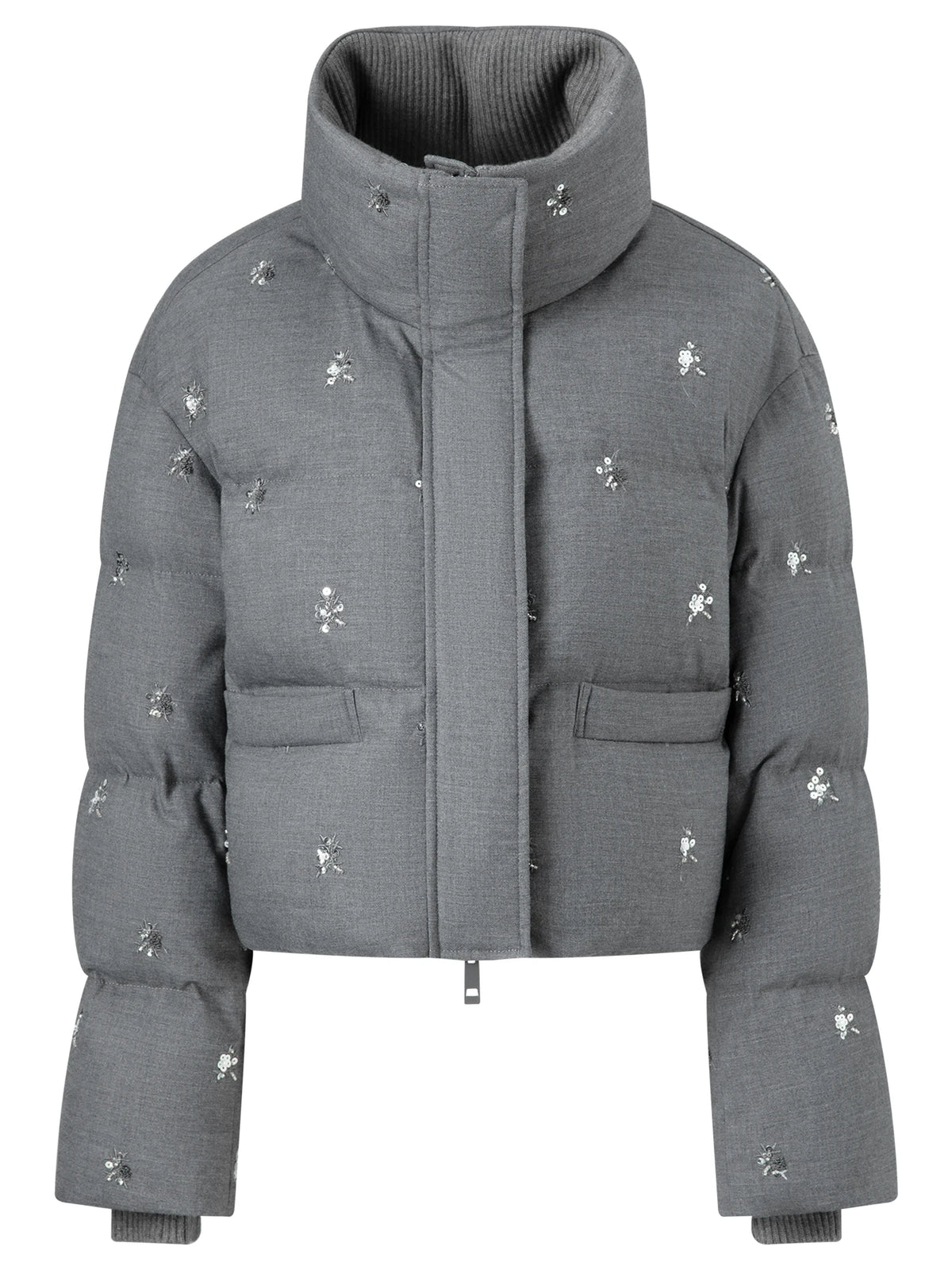 Piumino o gilet donna trapuntato con decorazioni - foto 21 della galleria