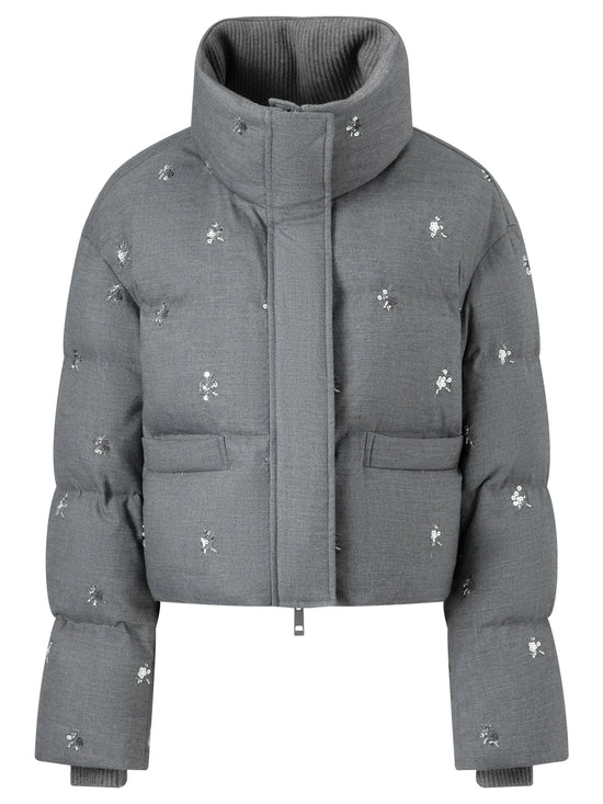 Piumino o gilet donna trapuntato con decorazioni - foto 21 della galleria