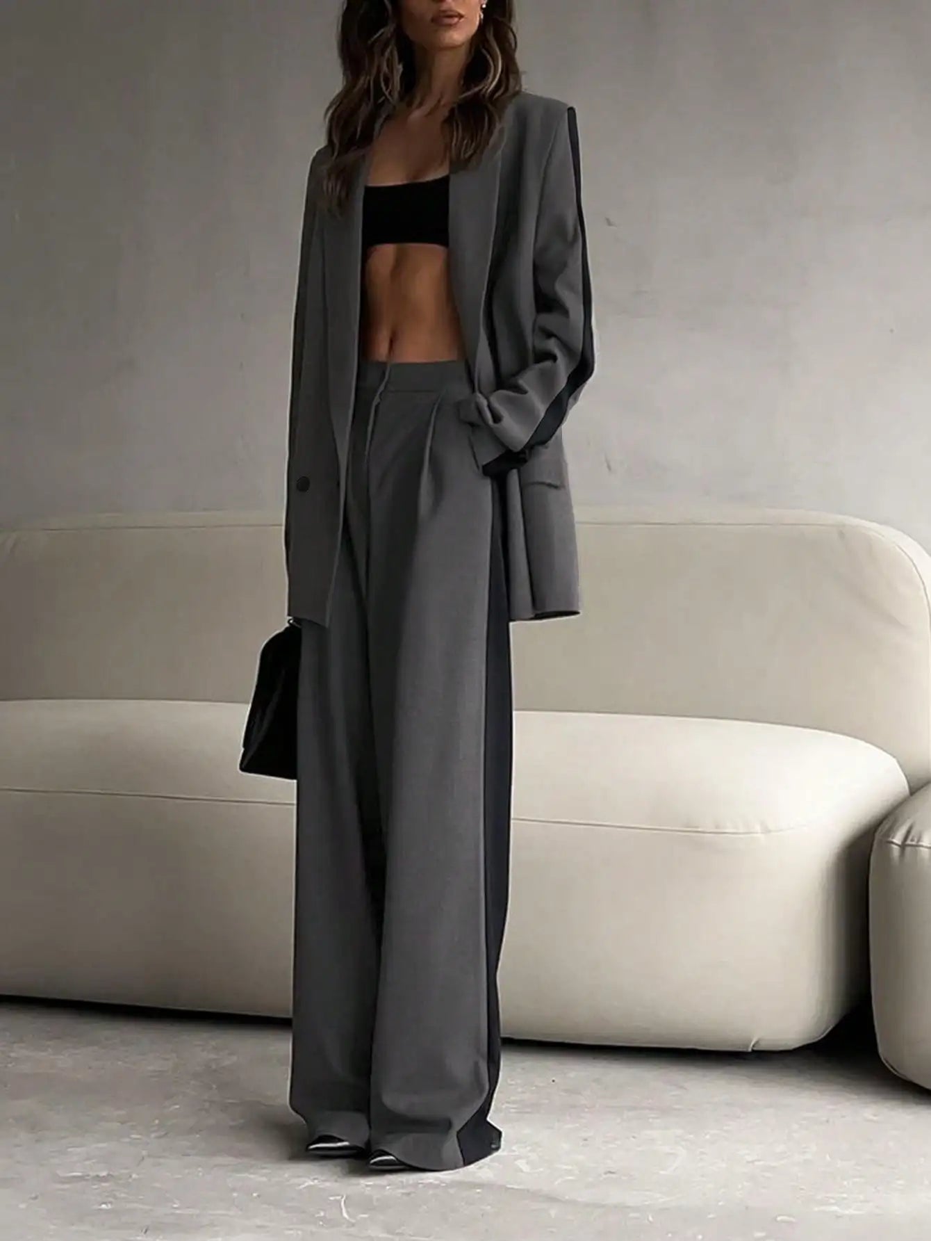 Completo Donna Elegante Blazer e Pantalone – Set Chic