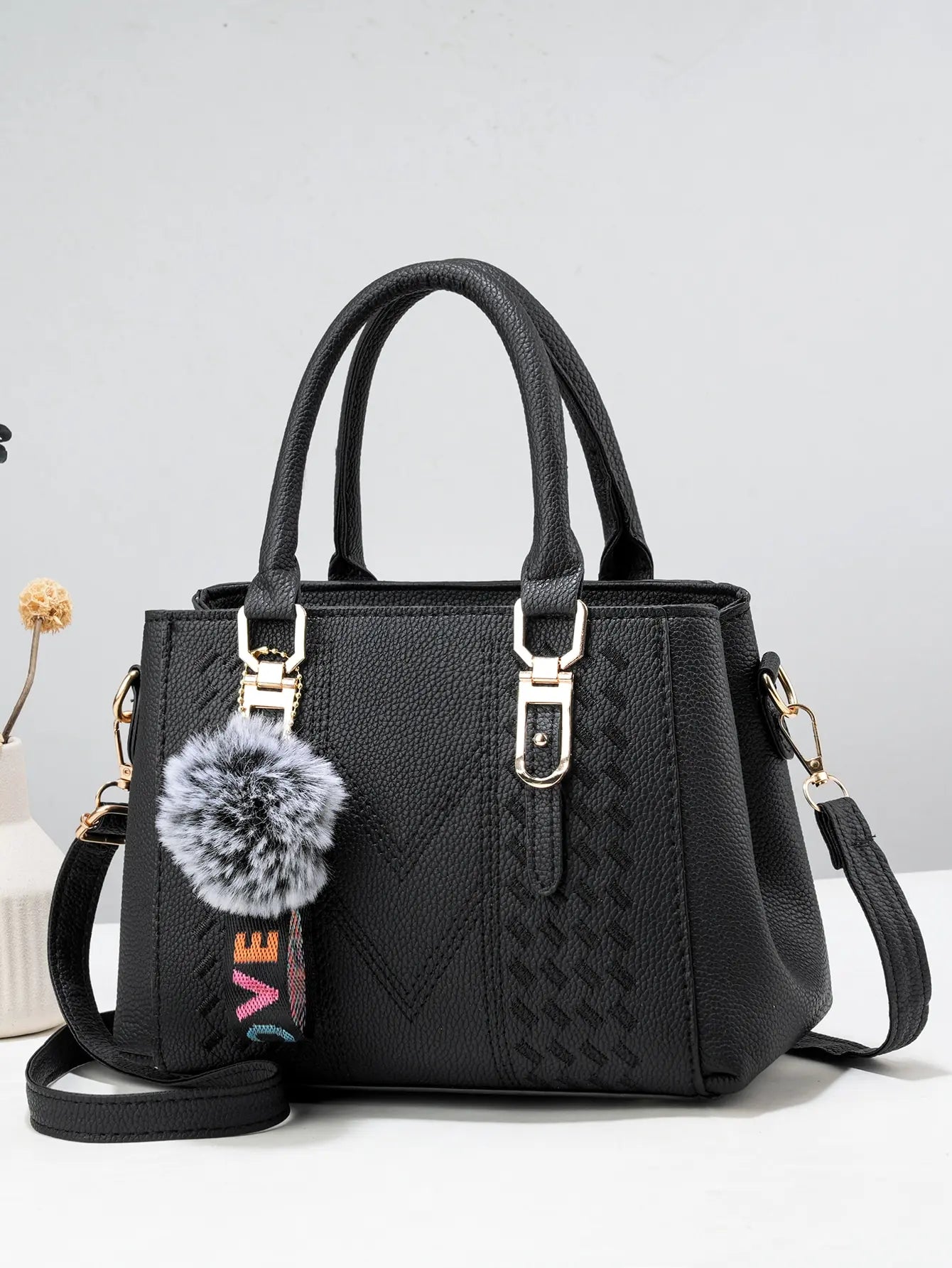 Borsa donna capiente ricamata 2025 – crossbody grande capacity con ricami floreali, borsa da spalla per uso quotidiano elegante