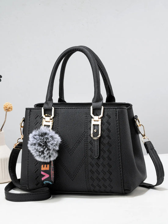 Borsa donna capiente ricamata 2025 – crossbody grande capacity con ricami floreali, borsa da spalla per uso quotidiano elegante