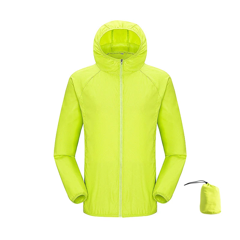 Giacca trekking unisex impermeabile e quick-dry – antivento, anti-UV e pieghevole per escursioni