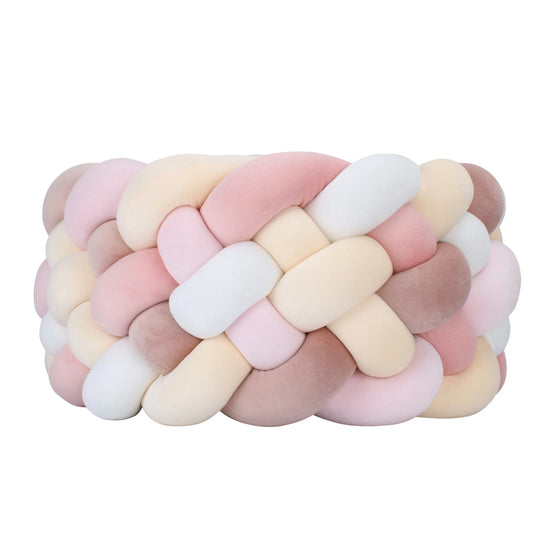 Paracolpi Culla Treccia Intrecciata 300 cm – Cuscino Nodo Protettivo per Lettino Neonati