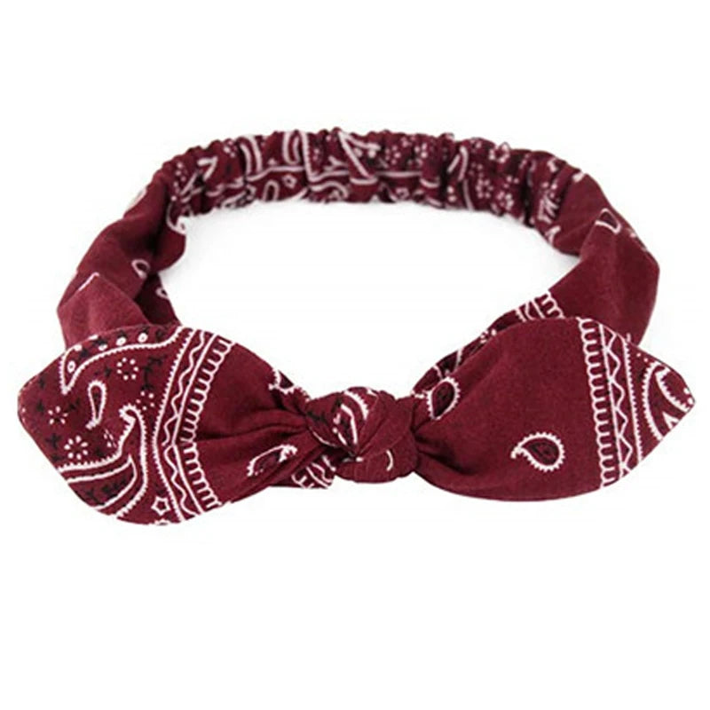 Fascia Capelli Boho Donna – Turbante Elastico con Nodo