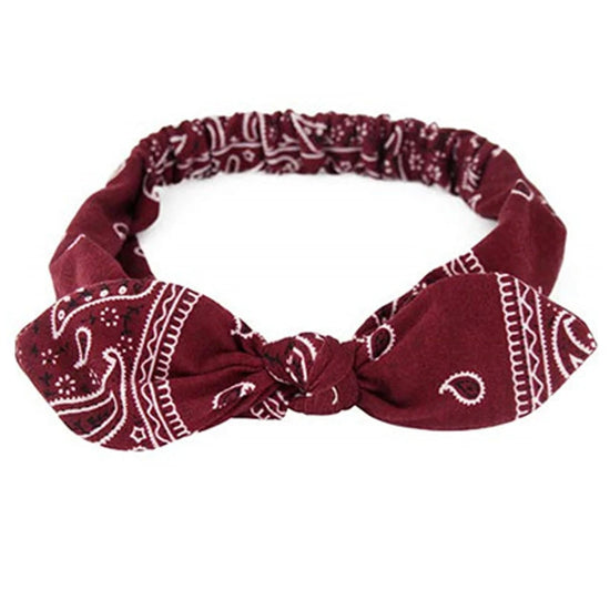Fascia Capelli Boho Donna – Turbante Elastico con Nodo