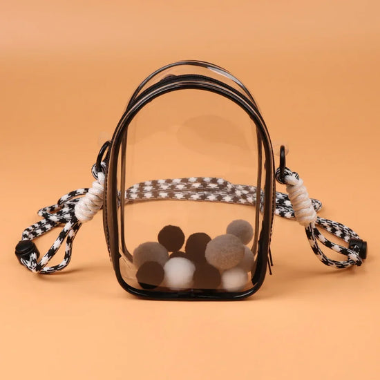 Custodia Labubu THE MONSTER 15 cm da spalla – borsa PVC trasparente protettiva
