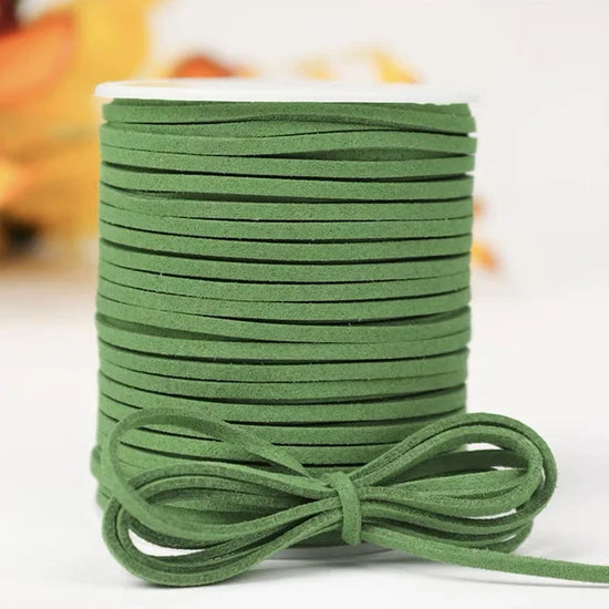 Cordoncino intrecciato in velluto coreano 45 m – Cordone in finta pelle decorazioni fai-da-te,