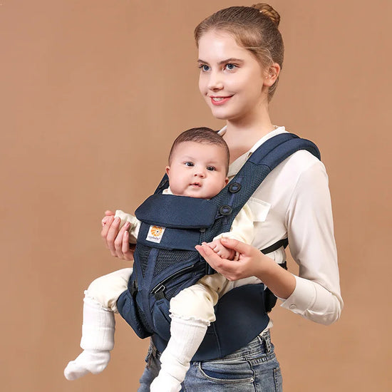 Marsupio Ergonomico Neonato‑Bimbo – Baby Carrier / Waist Stool Multifunzione (0‑36 mesi)