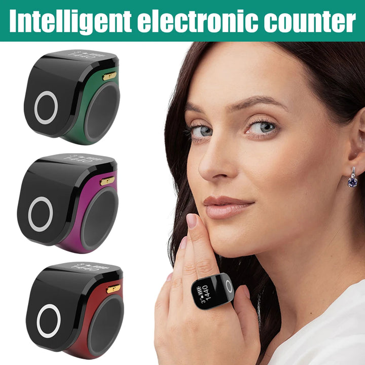 Contatore Digitale da Dito con Schermo OLED Impermeabile – Clicker Elettronico per Uncinetto e Maglia
