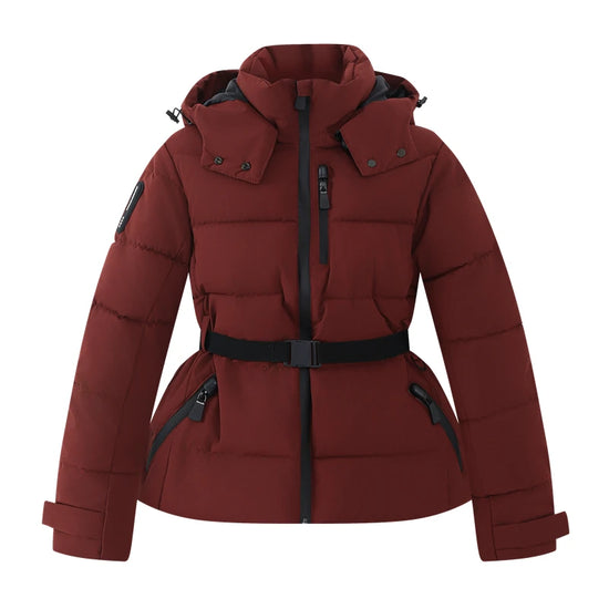 Piumino Donna con Cappuccio e Cintura - immagine 34