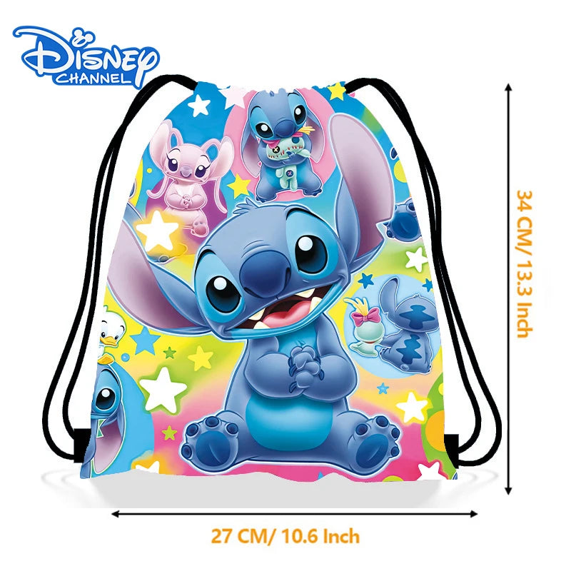 Zaino/sacca Disney Stitch in tessuto impermeabile – ideale per sport, scuola, party o bomboniera