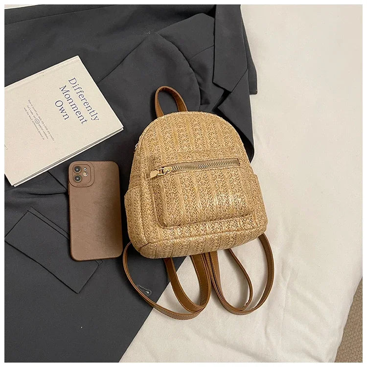 Zaino Mini Donna in Paglia 2025 – Casual Estivo e Versatile