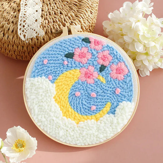 Kit Punch Needle Girasole – Ricamo DIY per Principianti