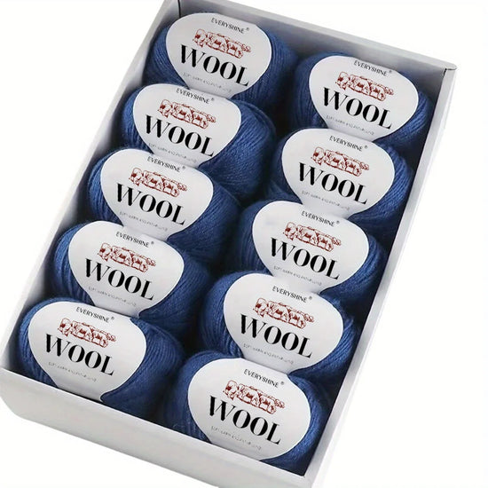 Set 6 pezzi Filato Lana – 300g Totali per Maglia & Uncinetto, Gomitoli Multicolore