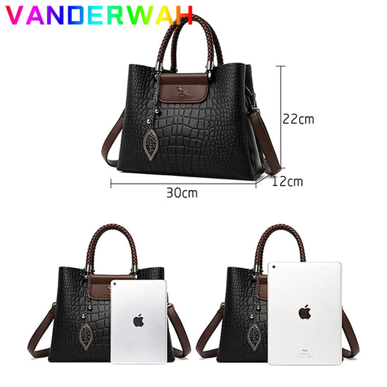Borsa a tracolla donna con tasche e scomparti - foto 4 della galleria