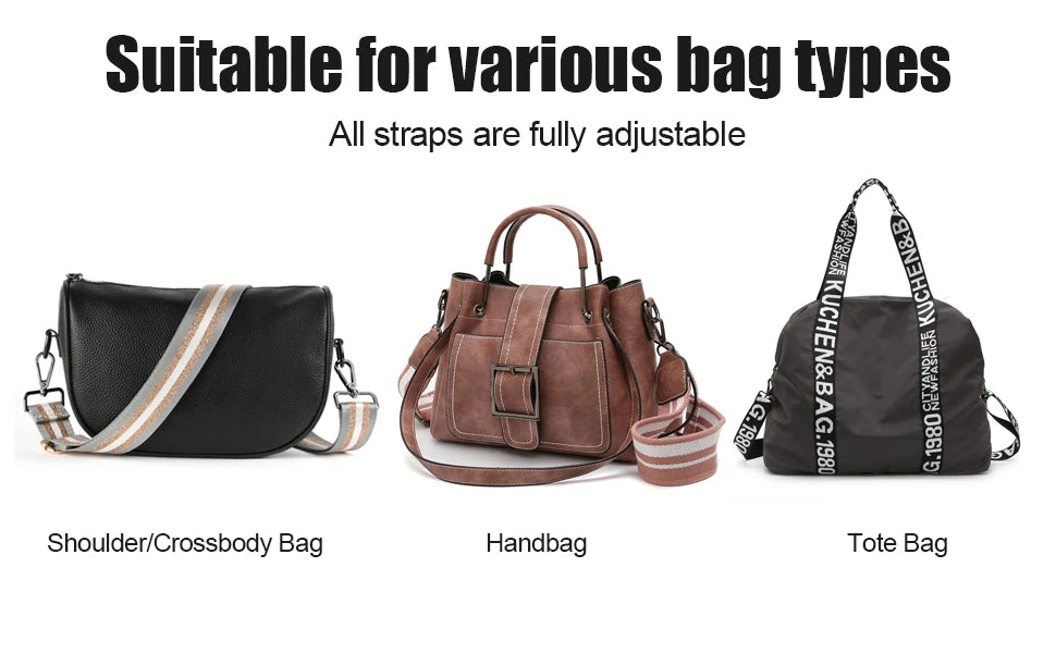 Tracolla borsa regolabile stile “guitar strap” 2025 – cinghia staccabile stampata, originale crossbody / shoulder strap
