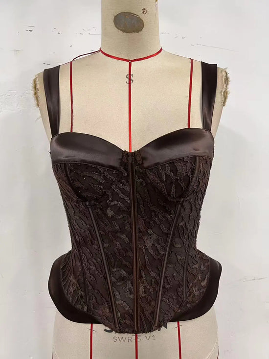 Top Corsetto Donna con Ferretto – Bustier Sexy Modellante