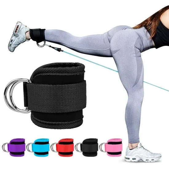 Cavigliere Imbottite Regolabili per Palestra – Cinturini Caviglia per Allenamenti Gambe