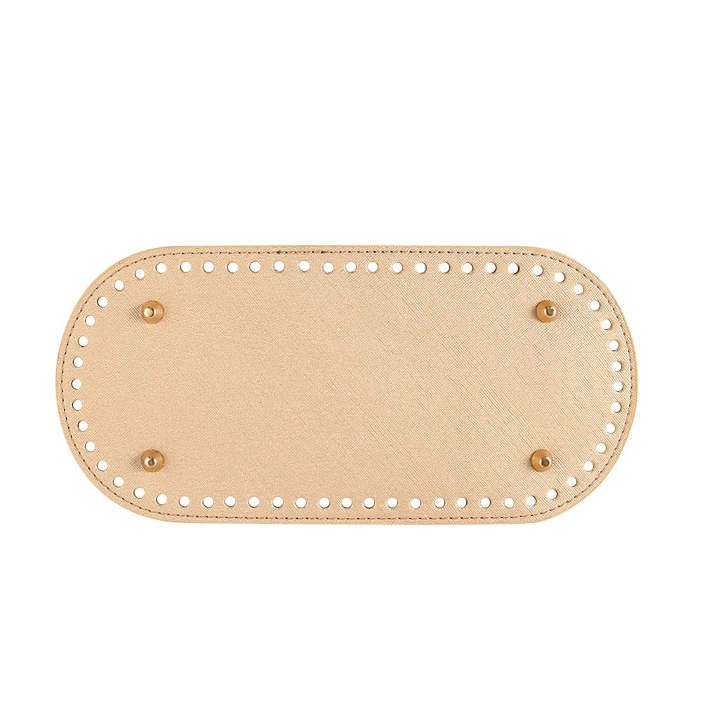 Fondi in PU Leather per Borsa DIY – 5 Taglie, Base Porta Borsa da Cucire per Borse all’Uncinetto, Parti Accessori Fai-da-Te