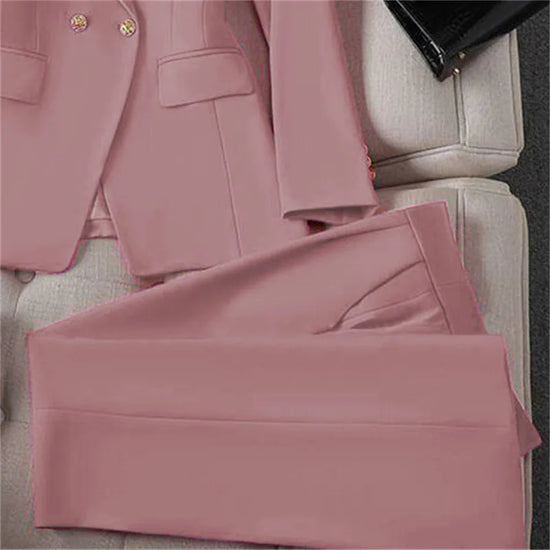 Completo blazer e pantaloni donna 2025 – Tailleur elegante a manica lunga, set 2 pezzi per ufficio, stile casual chic
