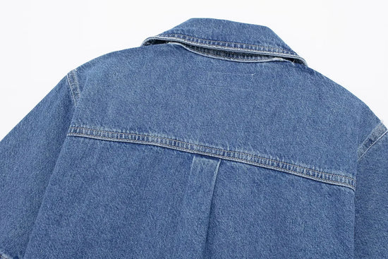Completo Denim Donna – Set Top e Shorts Elegante Estate