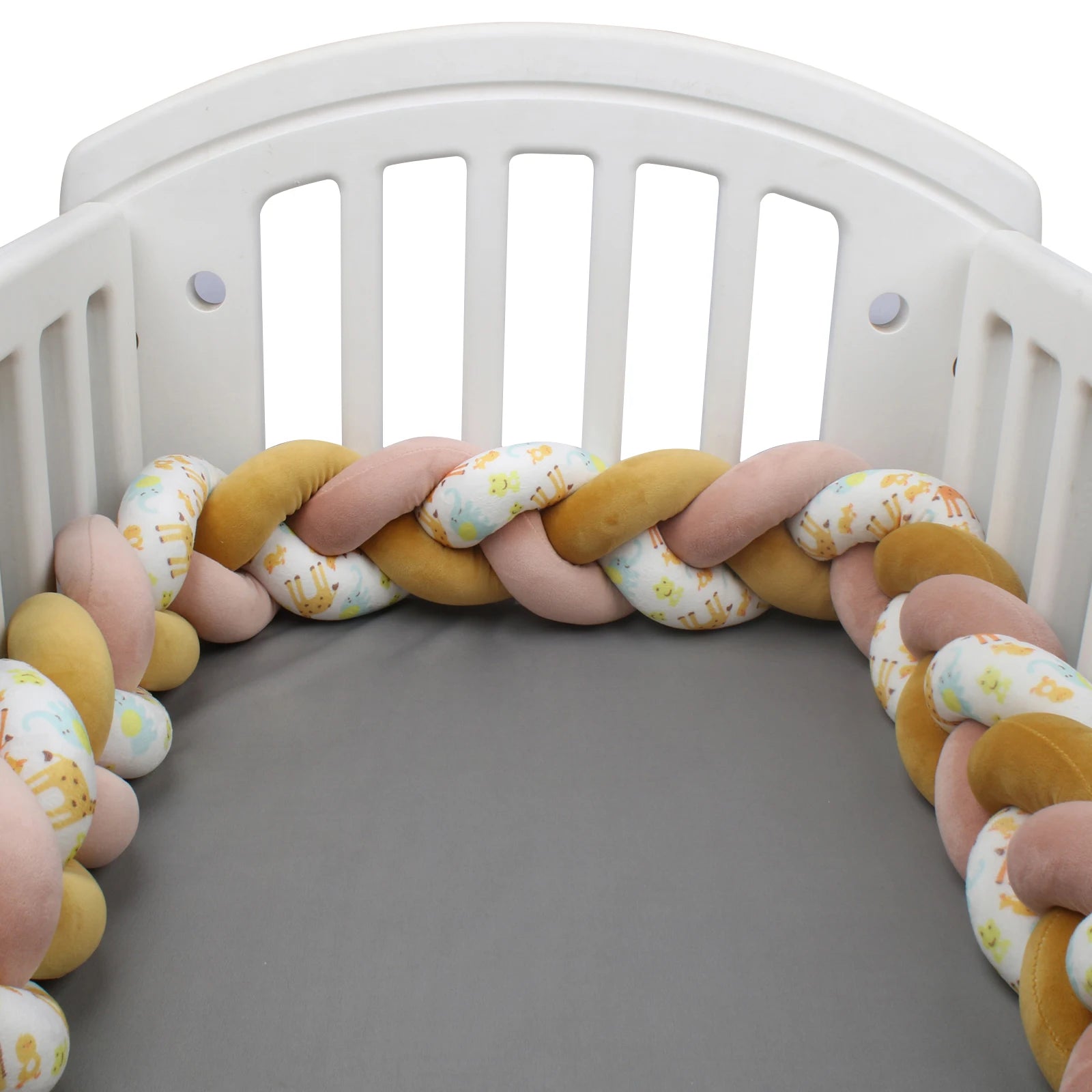 Protezione Culla Neonati Treccia / Nodo – Paracolpi Bumper marshmallow per Lettino 1-4M