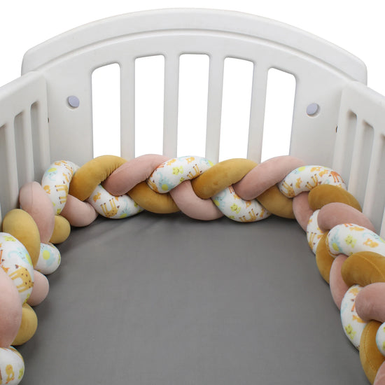 Protezione Culla Neonati Treccia / Nodo – Paracolpi Bumper marshmallow per Lettino 1-4M