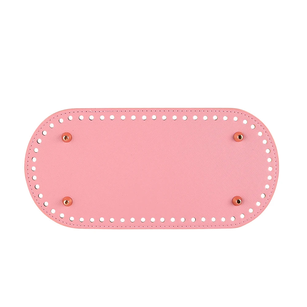 Fondi in PU Leather per Borsa DIY – 5 Taglie, Base Porta Borsa da Cucire per Borse all’Uncinetto, Parti Accessori Fai-da-Te