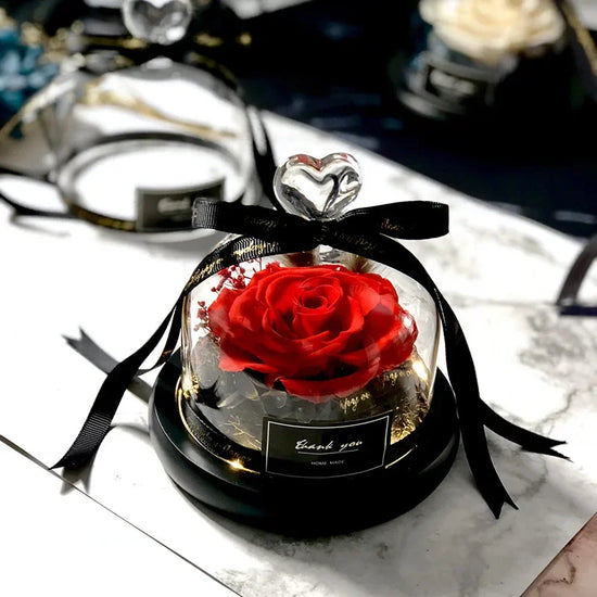 Rosa Eterna LED in Cupola di Vetro – Regalo Romantico San Valentino & Anniversari