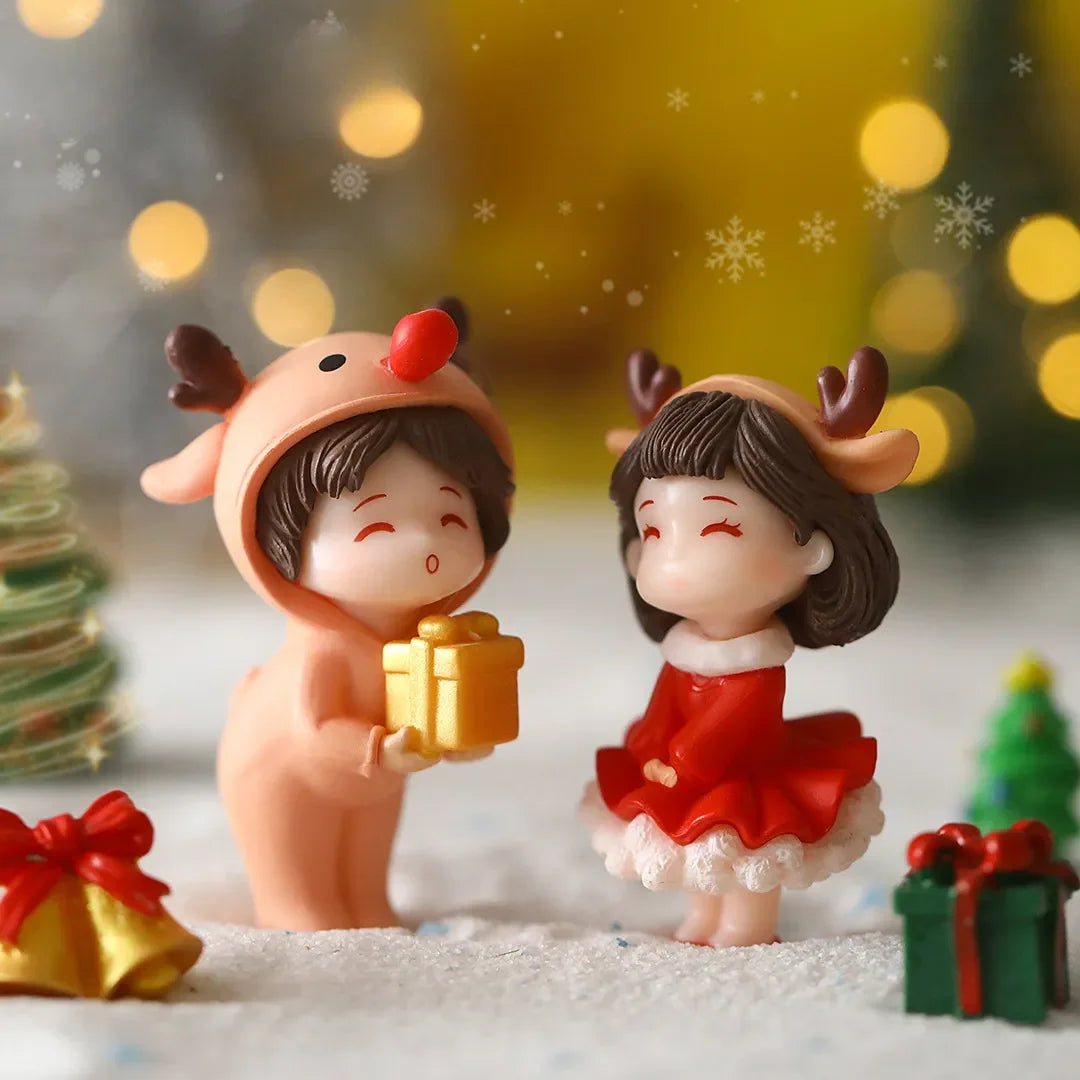 Set 1-10 pezzi per natale mini paesaggi – ornamenti natalizi, regalo creativo